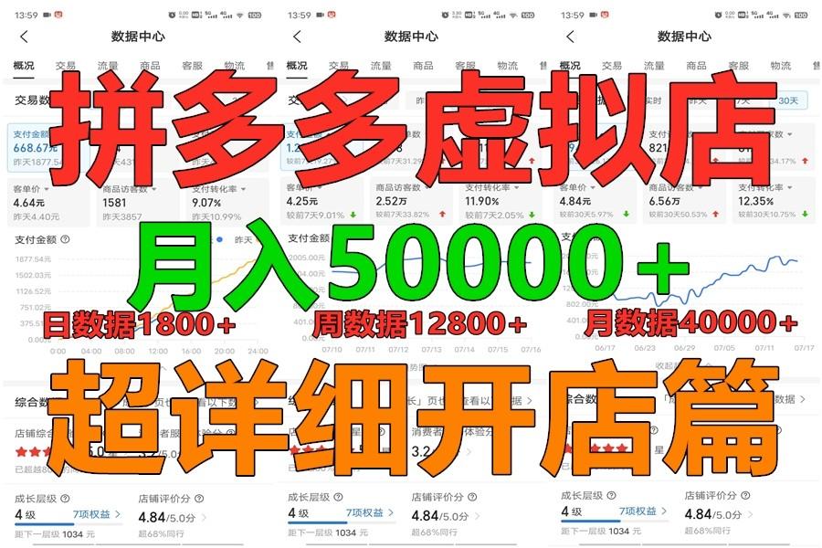 拼多多虚拟电商训练营月入40000+你也行，暴利稳定长久，副业首选-谷进海小站