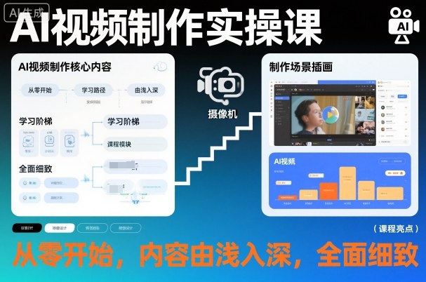 AI视频制作实操课，从零开始，内容由浅入深，全面细致-谷进海小站