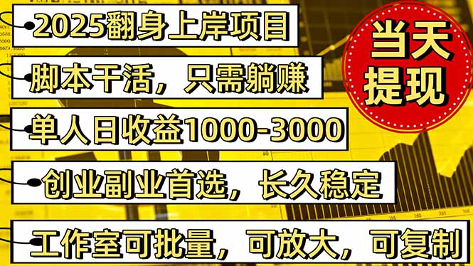 稳定八年美金掘金2.0脚本干活，只需躺赚。单人日收益1000-3000可批量、…-谷进海小站