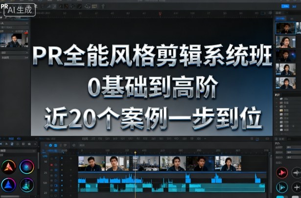 PR全能风格剪辑系统班，0基础到高阶，近20个案例一步到位-谷进海小站