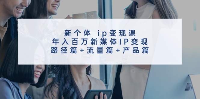 新个体ip变现课，年入百万新媒体IP变现，路径篇+流量篇+产品篇-谷进海小站