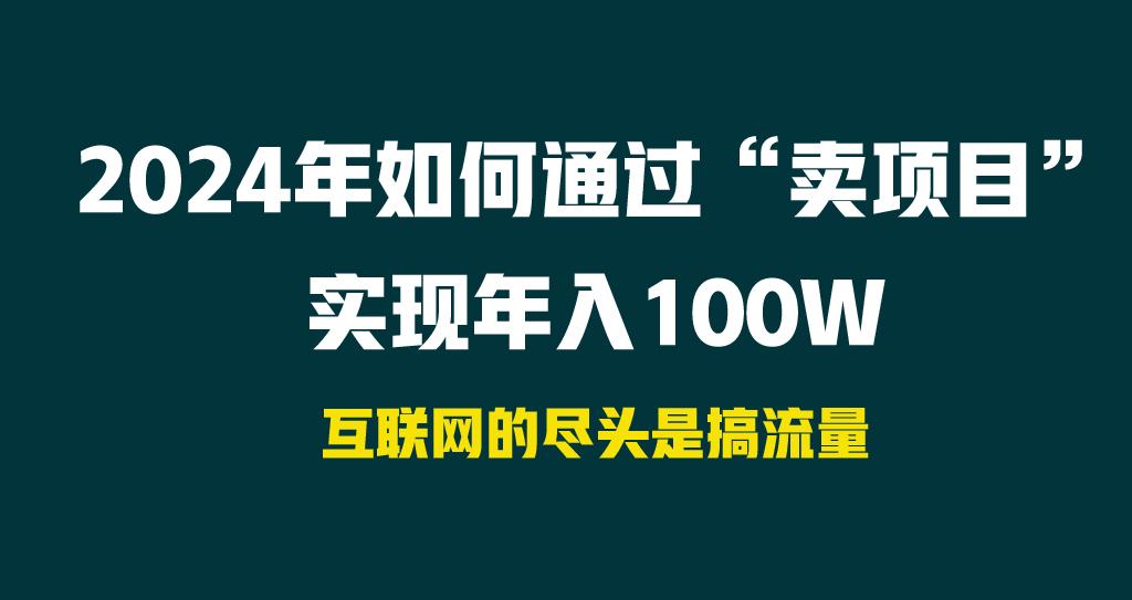 2024年如何通过“卖项目”实现年入100W-谷进海小站