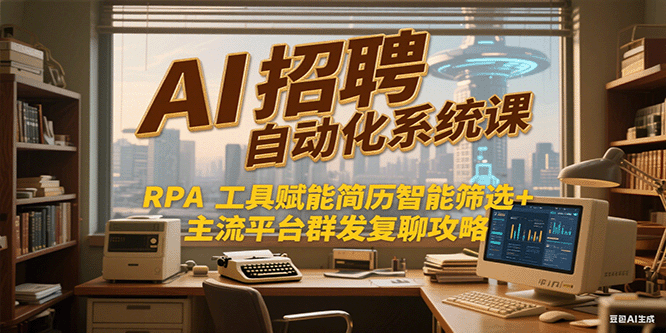 AI招聘自动化系统课，RPA工具赋能简历智能筛选+主流平台群发复聊全攻略-谷进海小站