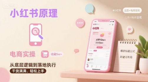 小红书原理以及详细实操流程，小红书电商教程-谷进海小站