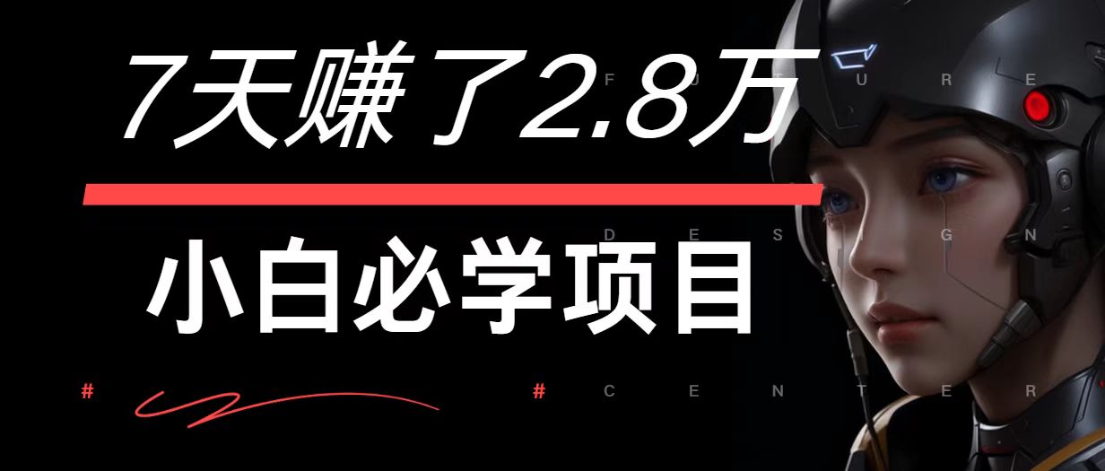 7天赚了2.8万！每单利润最少500+，轻松月入7万+小白有手就行-谷进海小站