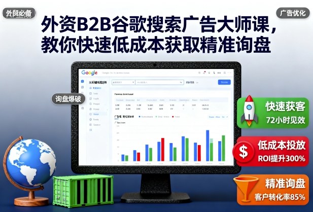外资B2B谷歌搜索广告大师课，教你快速低成本获取精准询盘-谷进海小站