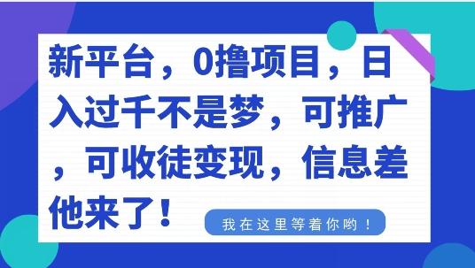 不要再花冤枉钱了，0撸项目，每天坚持，稳定1000+-谷进海小站