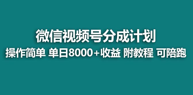 【蓝海项目】视频号分成计划最新玩法，单天收益8000+，附玩法教程，24年…-谷进海小站