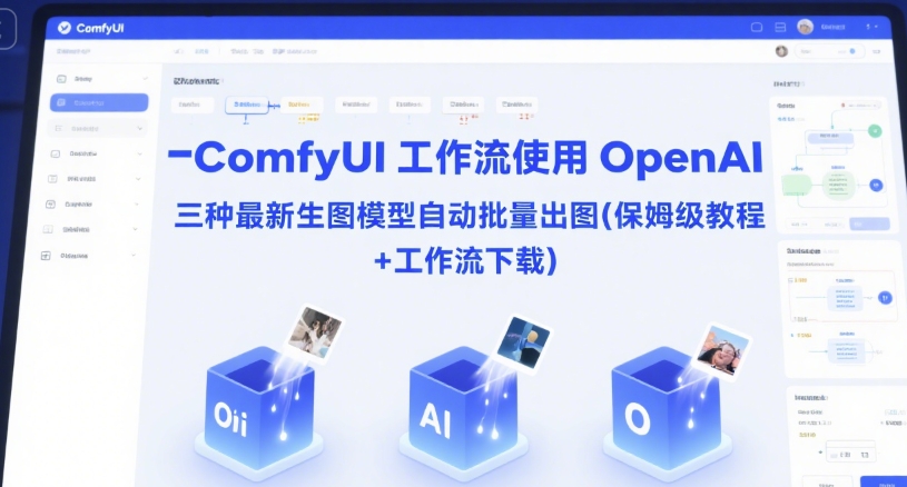 ComfyUI 工作流使用 OpenAI 三种最新生图模型自动批量出图(保姆级教程+工作流下载)-谷进海小站