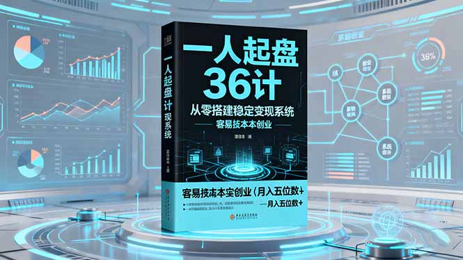 一人起盘36计：从零搭建稳定变现系统，实现低成本创业，月入五位数+-谷进海小站