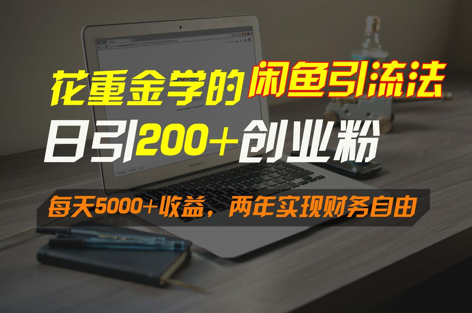 花重金学的闲鱼引流法，日引流300+创业粉，每天5000+收益，两年实现财务自由-谷进海小站