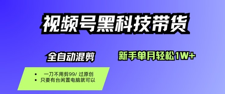 视频号黑科技短视频带货，新手一个月也1W+，纯搬运一刀不用剪，零投入【揭秘】-谷进海小站