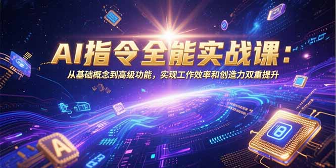 AI指令全能实战课：从基础概念到高级功能，实现工作效率和创造力双重提升-谷进海小站