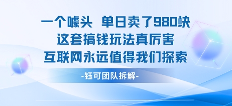 一个噱头单日卖了980米 这套搞钱玩法真厉害 互联网永远值得我们探索-谷进海小站