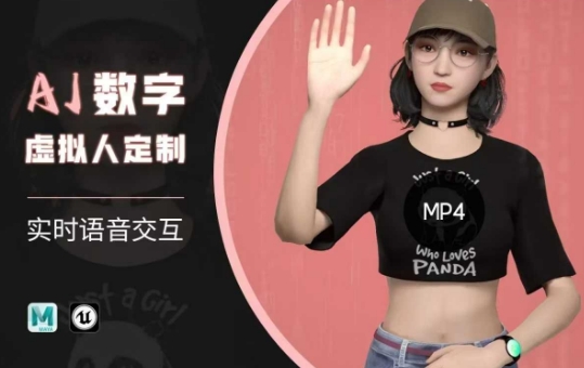 Ai数字人虚拟(智能体)实时语音交互特训营，​自行定制超写实角色AI数字人交互技术-谷进海小站