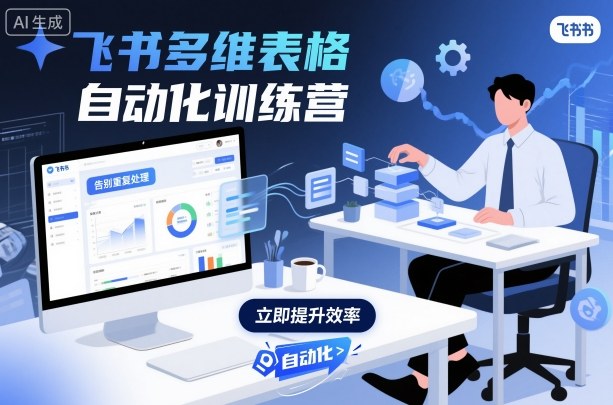 飞书多维表格自动化训练营，手把手教你告别重复处理，用多维表格开启高效办公新模式-谷进海小站