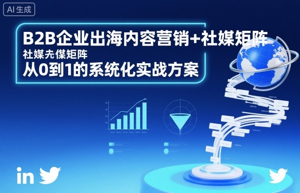 B2B企业出海内容营销+社媒矩阵，从0到1的系统化实战方案-谷进海小站
