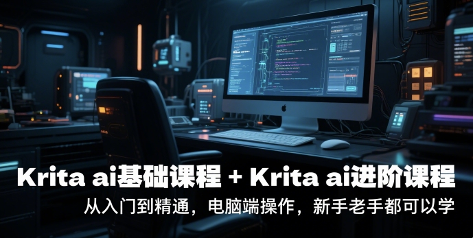 krita ai基础课程+Krita ai进阶课程，从入门到精通，电脑端操作，新手老手都可以学-谷进海小站