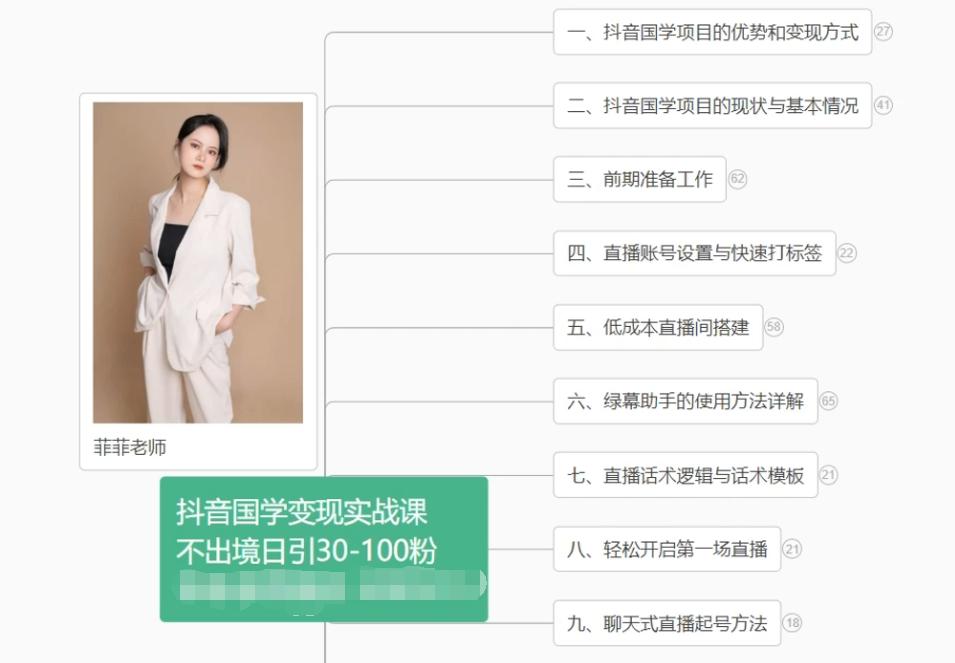 抖音国学变现项目：不出境日引30-100粉实战课程-谷进海小站