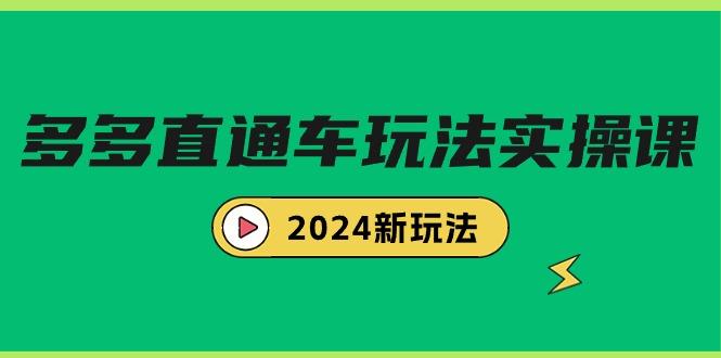 (9412期)多多直通车玩法实战课，2024新玩法(7节课)-谷进海小站