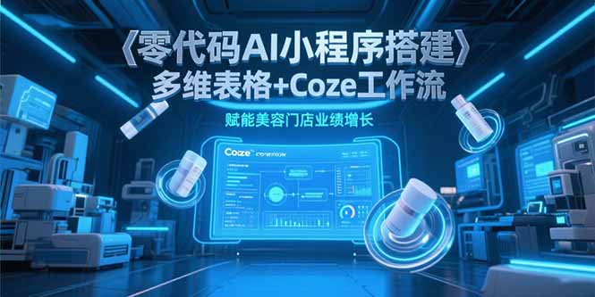 零代码AI小程序搭建，多维表格+Coze工作流，赋能美容门店业绩增长-谷进海小站