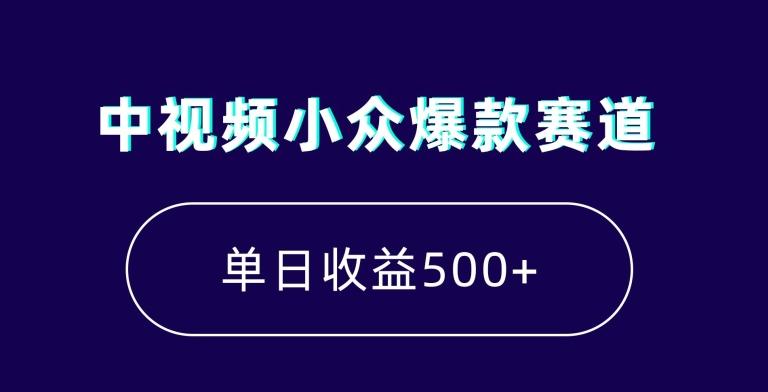 中视频小众爆款赛道，7天涨粉5万+，小白也能无脑操作，轻松月入上万【揭秘】-谷进海小站