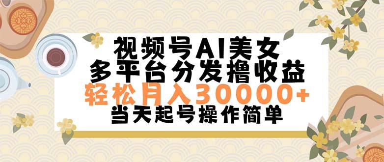 视频号AI美女，轻松月入30000+,操作简单轻松上手-谷进海小站