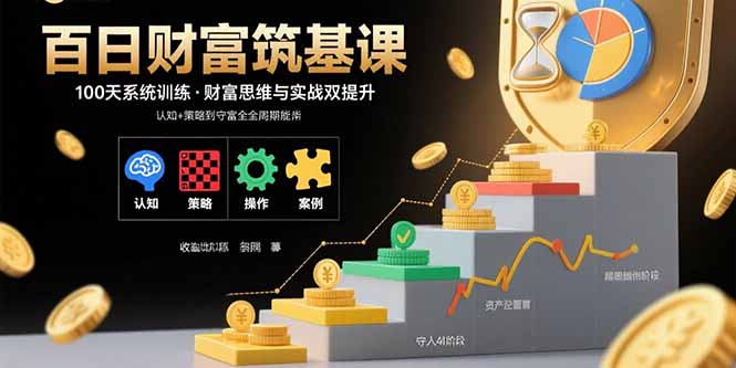 百日财富筑基课：认知+策略+实操+案例拆解  实现从创富到守富全周期能力-谷进海小站