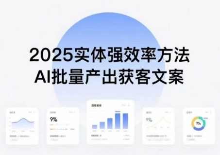 实体强效率方法：AI批量产出获客文案，2025年普通人拥抱AI，实现实体创收-谷进海小站