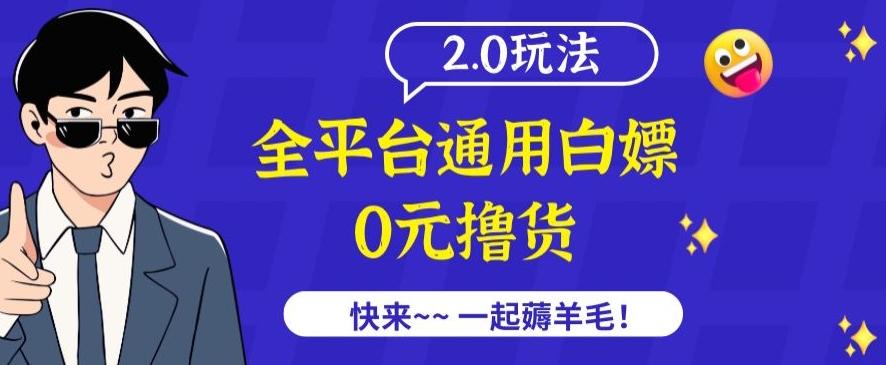 外面收费2980的全平台通用白嫖撸货项目2.0玩法【仅揭秘】-谷进海小站