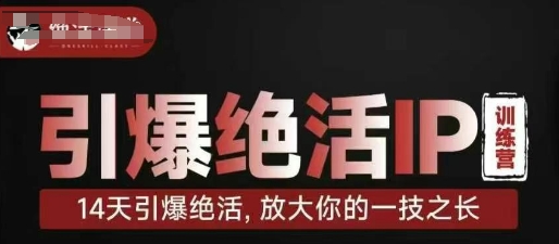 引爆绝活IP训练营，14天引爆绝活，放大你的一技之长-谷进海小站