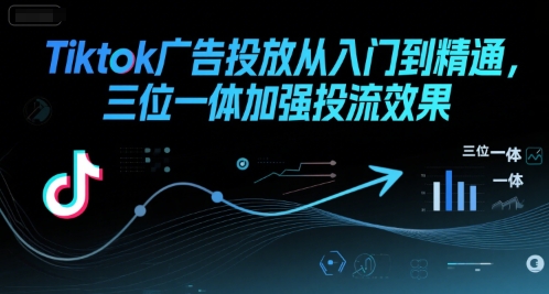 Tiktok广告投放从入门到精通，三位一体加强投流效果-谷进海小站