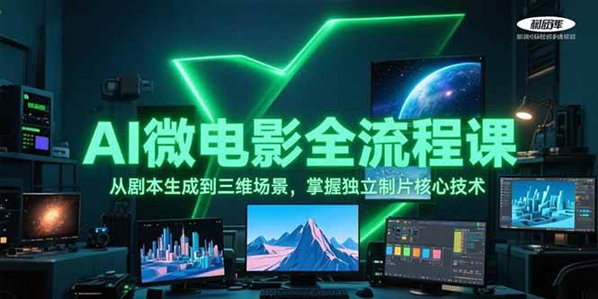 AI微电影全流程课，从剧本生成到三维场景，掌握独立制片核心技术-谷进海小站
