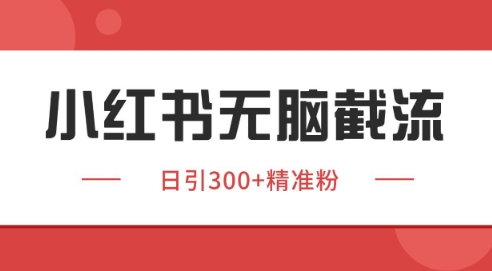 小红书截流同行客源，独家野路子获客玩法 日引200+暴力获客【揭秘】-谷进海小站