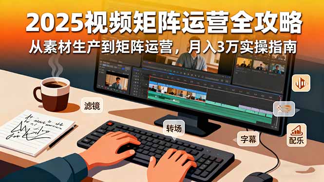 2025短视频矩阵运营全攻略：从素材生产到矩阵运营，月入3万实操指南-谷进海小站