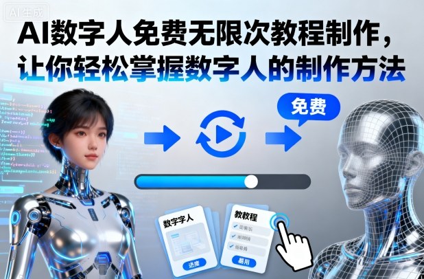 AI数字人免费无限次教程制作，让你轻松掌握数字人的制作方法-谷进海小站