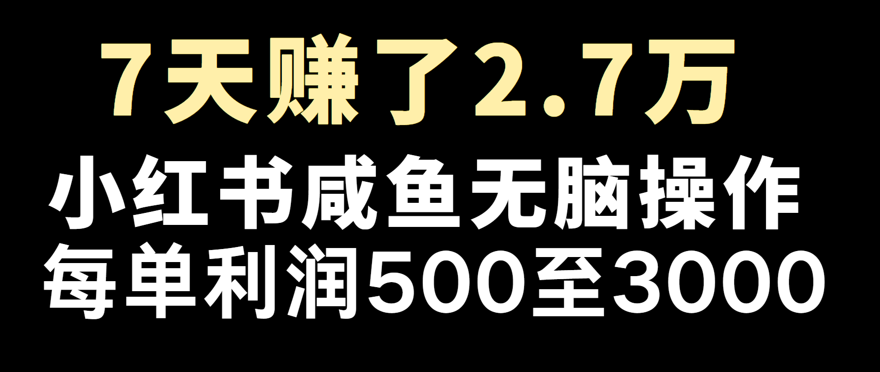 冷门暴利，超级简单的项目0成本玩法，每单在500至4000的利润-谷进海小站
