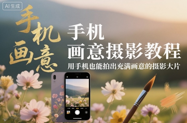 手机画意摄影教程，用手机也能拍出充满画意的摄影大片-谷进海小站