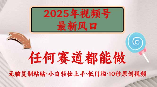 2025年视频号新风口，低门槛只需要无脑执行-谷进海小站