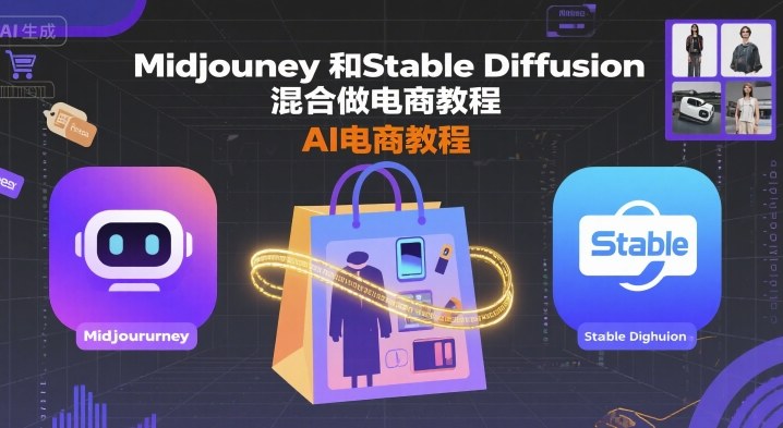 Midjourney和Stable Diffusion混合做电商教程-ai电商教程-谷进海小站