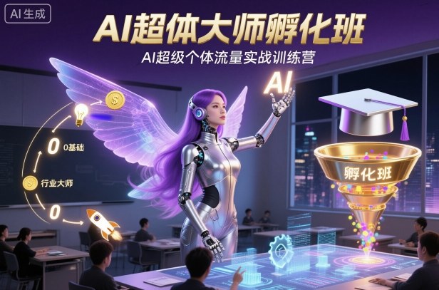 AI超体大师孵化班，AI超级个体流量实战训练营-谷进海小站