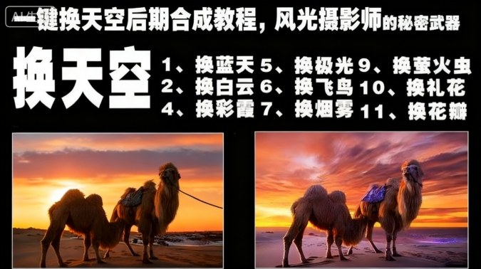 一键换天空后期合成教程，风光摄影师的秘密武器-谷进海小站