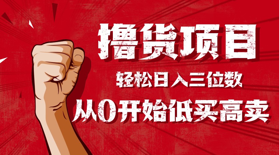 手把手教你撸货，从0开始低买高卖，小白轻松实现日入三位数!!!-谷进海小站