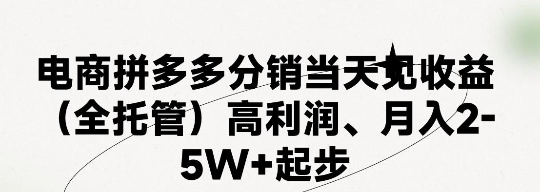 最新拼多多模式日入4K+两天销量过百单，无学费、 老运营代操作、小白福利，了解不吃亏-谷进海小站