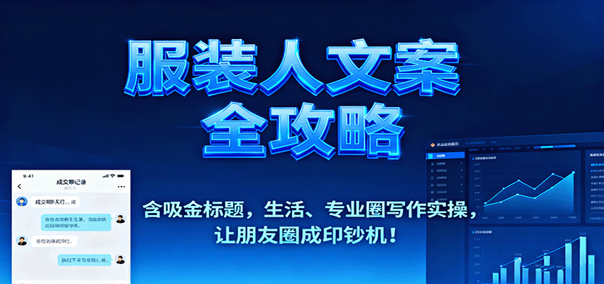 服装人文案全攻略，含吸金标题，生活、专业圈写作实操，让朋友圈成印钞机！-谷进海小站