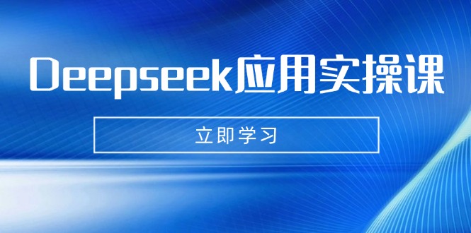 Deepseek应用实操课：AI制作数字妈妈、写真、短视频，辅导作业，PPT制作等-谷进海小站