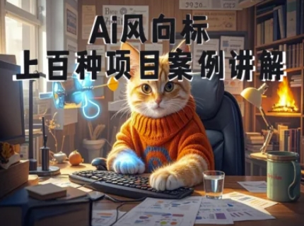 Ai风向标-附100种项目案例玩法-0基础小白到大神ai视频商业应用教学-谷进海小站