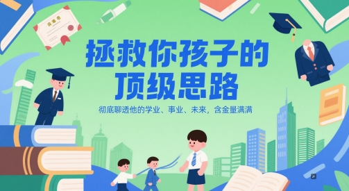 付费文章：拯救你孩子的顶级思路，彻底聊透他的学业、事业、未来，含金量满满-谷进海小站