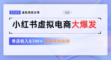 小红书虚拟电商项目，平台大力免费流量扶持，低门槛1拖3玩法-谷进海小站