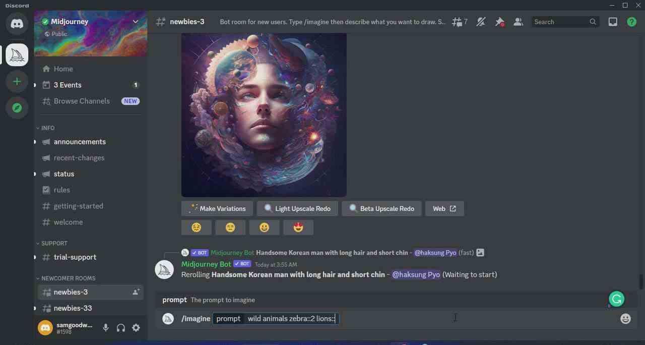 Midjourney AI人工智能艺术图片从入门到高级创作教程-33节课-中英字幕-谷进海小站